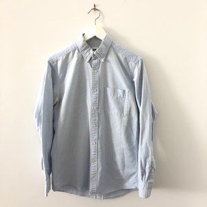 UNIQLO Premium Long-Sleeve Shirt (Light Blue) Men
